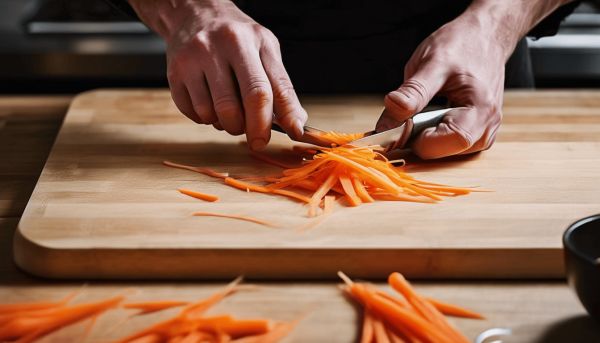 Couper en julienne : technique pour obtenir des légumes en bâtonnets parfaits